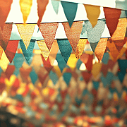 Bunte Wimpelketten